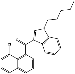 (8-chloronaphthalen-1-yl)-(1-pentylindol-3-yl)methanone 结构式