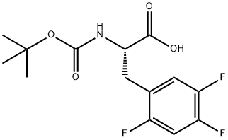 Boc-2,4,5-Trifluoro-DL-Phenylalanine 结构式