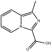 1-甲基咪唑并[1,5-A]吡啶-3-羧酸 结构式