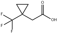 (1-TRIFLUOROMETHYL-CYCLOPROPYL)-ACETIC ACID 结构式