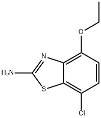 7-Chloro-4-ethoxy-benzothiazol-2-ylamine 结构式