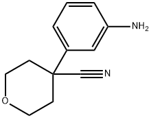 2H-Pyran-4-carbonitrile, 4-(3-aminophenyl)tetrahydro- 结构式