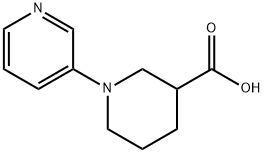 1-(吡啶-3-基)哌啶-3-甲酸 结构式