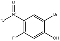 2-溴-5-氟-4-硝基苯酚 结构式