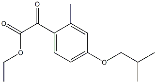 2-(4-异丁氧基-2-甲基苯基)-2-氧代乙酸乙酯 结构式