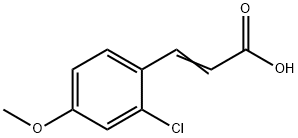 3-(2-chloro-4-methoxyphenyl)acrylic acid 结构式
