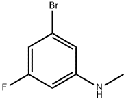 3-溴-5-氟-N-甲基苯胺 结构式