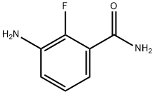 3-氨基-2-氟苯甲酰胺 结构式