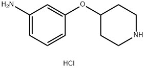 3-(哌啶-4-基氧基)苯胺盐酸盐 结构式