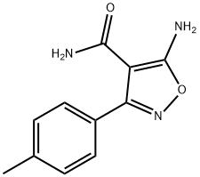 5-Amino-3-(4-methylphenyl)-1,2-oxazole-4-carboxamide 结构式