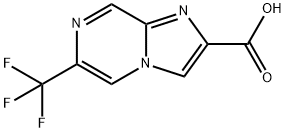 6-(三氟甲基)咪唑并[1,2-A]吡嗪-2-羧酸 结构式