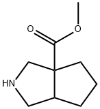 甲基八氢环戊二烯并[C]吡咯-3A-甲酸基酯 结构式