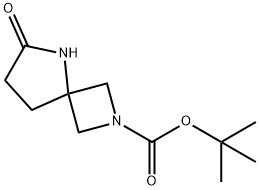 2,6-二氮杂螺[3.4]庚烷-7-酮-2-甲酸叔丁酯 结构式
