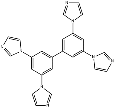 3,3',5,5'-四(1H-咪唑-1-基)-1,1'-二联苯 结构式