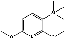 2,6-二甲氧基-3-(三甲基甲硅烷基)吡啶 结构式