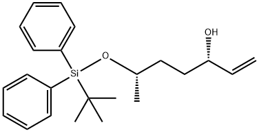 (3S,6S)-6-((tert-butyldiphenylsilyl)oxy)hept-1-en-3-ol 结构式