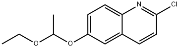 2-氯-6-(1-乙氧基乙氧基)喹啉 结构式