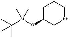 (R)-3-(TERT-BUTYLDIMETHYLSILYLOXY) PIPERIDINE 结构式