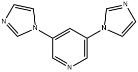 3,5-二(4-咪唑-1-基)吡啶 结构式