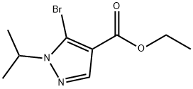 5-溴-1-异丙基-1H-吡唑-4-羧酸乙酯 结构式