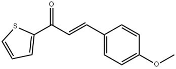 (2E)-3-(4-methoxyphenyl)-1-(thiophen-2-yl)prop-2-en-1-one 结构式