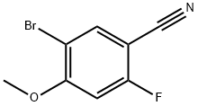 5-溴-2-氟-4-甲氧基苄腈 结构式