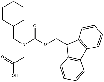 N-Fmoc-N-(cyclohexylmethyl)-glycine 结构式