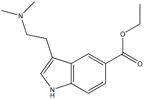 1H-Indole-5-carboxylic acid, 3-[2-(dimethylamino)ethyl]-, ethyl ester 结构式