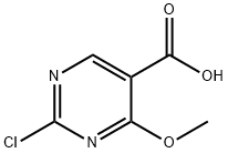 2-氯-4-甲氧基嘧啶-5-羧酸 结构式