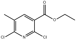 Ethyl 2,6-dichloro-5-methylpyridine-3-carboxylate 结构式