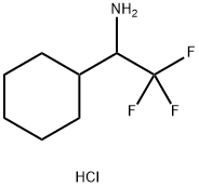 1-环己基-2,2,2-三氟乙烷-1-胺盐酸盐 结构式