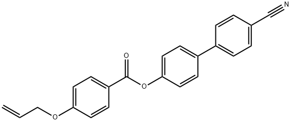 对烯丙氧基苯甲酸对氰基联苯羟酯 结构式
