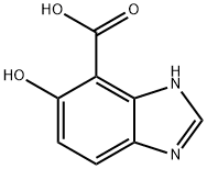 5-Hydroxy-1H-benzoimidazole-4-carboxylic acid 结构式