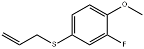 ALLYL(3-FLUORO-4-METHOXYPHENYL)SULFANE 结构式