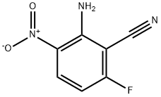 2-氨基-6-氟-3-硝基苯甲腈 结构式