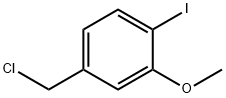 4-(chloromethyl)-1-iodo-2-methoxybenzene 结构式
