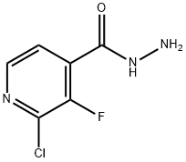 2-chloro-3-fluoroisonicotinohydrazide 结构式