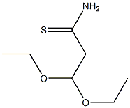 3,3-diethoxypropanethioamide 结构式