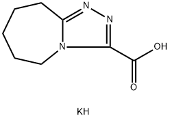钾 6,7,8,9-四氢-5H-[1,2,4]三唑并[4,3-A]氮杂卓-3-羧酸 结构式