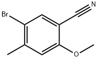 5-BROMO-2-METHOXY-4-METHYLBENZONITRILE 结构式