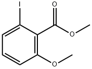 2-碘-6-甲氧基苯甲酸甲酯 结构式