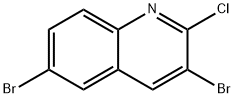 3,6-二溴-2-氯喹啉 结构式