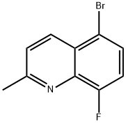 5-溴-8-氟-2-甲基喹啉 结构式
