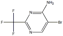 5-Bromo-2-(trifluoromethyl)pyrimidin-4-amine 结构式