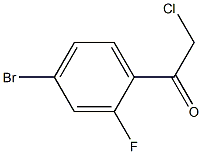 1-(4-BROMO-2-FLUOROPHENYL)-2-CHLOROETHANONE 结构式