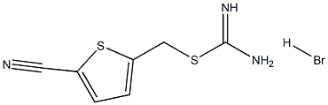 (5-氰基噻吩-2-基)甲基CARBAMIMIDO硫代ATE氢溴酸盐 结构式