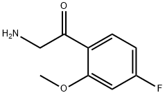 2-Amino-1-(4-fluoro-2-methoxyphenyl)ethanone 结构式