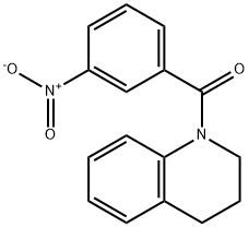 1-(3-nitrobenzoyl)-1,2,3,4-tetrahydroquinoline 结构式