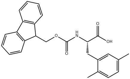 Fmoc-2,5-Dimethy-DL-Phenylalanine 结构式