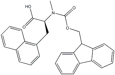 N-FMOC-N-METHYL-3-(1-NAPHTHYL)-L-ALANINE 结构式